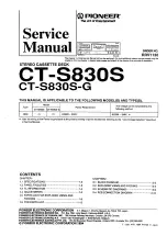 Pioneer CT-S830S Service Manual preview