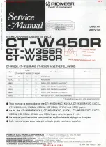 Preview for 1 page of Pioneer CT-W350R Service Manual