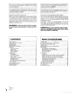 Preview for 2 page of Pioneer CT-W505R Operating Instructions Manual