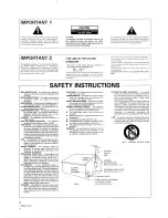 Preview for 2 page of Pioneer CT- W601R Operating Instructions Manual