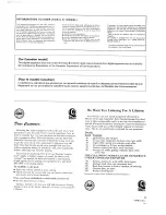 Preview for 3 page of Pioneer CT- W601R Operating Instructions Manual