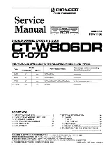 Preview for 1 page of Pioneer CT-W806DR Service Manual