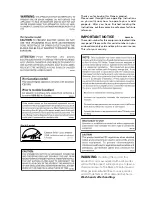 Предварительный просмотр 2 страницы Pioneer D812K - AV Receiver - 5.1 Channel Operating Instructions Manual