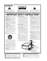 Предварительный просмотр 3 страницы Pioneer D812K - AV Receiver - 5.1 Channel Operating Instructions Manual