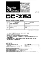 Preview for 1 page of Pioneer DC-Z94 Service Manual