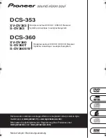 Предварительный просмотр 1 страницы Pioneer DCS-353 (French) Manuel D'Instructions