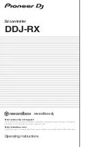 Preview for 1 page of Pioneer DDJ-RX Operating Instructions Manual