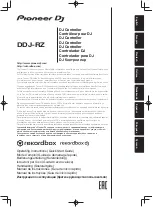 Preview for 1 page of Pioneer DDJ-RZ Operating Instructions Manual