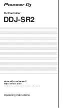 Preview for 1 page of Pioneer DDJ-SR2 Operating Instructions Manual