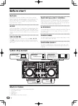 Preview for 4 page of Pioneer DDJ-T1 Operating Instructions Manual