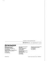 Preview for 10 page of Pioneer DE-SH7101 Operating Instructions Manual