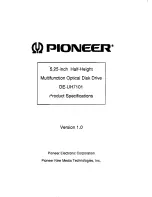 Pioneer DE-UH7101 Product Specifications preview