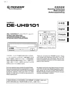 Pioneer DE-UH9101 Operating Instructions preview