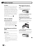 Preview for 4 page of Pioneer DEH-1100MP Operation Manual