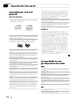 Preview for 76 page of Pioneer DEH-1200MP Operation Manual