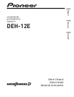 Pioneer DEH-12E Owner'S Manual preview