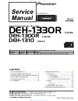 Preview for 1 page of Pioneer DEH-1300R Service Manual