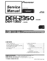 Предварительный просмотр 3 страницы Pioneer DEH-1350B Service Manual