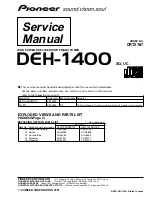 Pioneer DEH-1400 Service Manual preview