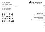 Pioneer DEH-1400UB Owner'S Manual preview