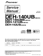 Pioneer DEH-140UB Service Manual preview