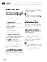 Preview for 8 page of Pioneer DEH 1500 - Car CD Player MOSFET 50Wx4 Super Tuner 3 AM/FM Radio Operation Manual