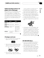 Preview for 17 page of Pioneer DEH 1500 - Car CD Player MOSFET 50Wx4 Super Tuner 3 AM/FM Radio Operation Manual