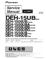 Pioneer DEH-1500UB/XNEW5 Service Manual предпросмотр