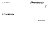 Pioneer DEH-1590UB Owner'S Manual preview