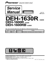 Pioneer DEH-1600R Service Manual preview