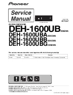 Pioneer DEH-1600UB Service Manual preview