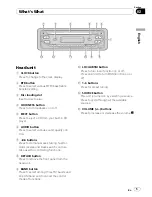 Предварительный просмотр 5 страницы Pioneer DEH-17 Operation Manual