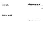 Preview for 1 page of Pioneer DEH-1701UB Owner'S Manual