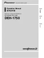 Preview for 1 page of Pioneer DEH-1750 Operation Manual