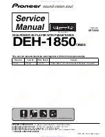 Pioneer DEH-1850 Service Manual preview