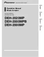 Preview for 1 page of Pioneer DEH 2000MP - Radio / CD Operation Manual