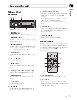 Preview for 5 page of Pioneer DEH-2050MP Operation Manual