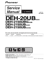 Pioneer DEH-20UB Service Manual preview