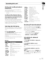 Preview for 9 page of Pioneer DEH 2100UB - Radio / CD Operation Manual