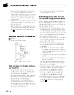 Preview for 78 page of Pioneer DEH 2100UB - Radio / CD Operation Manual