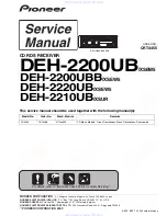 Pioneer DEH-2200UB Service Manual preview