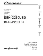 Preview for 1 page of Pioneer DEH-2250UB Owner'S Manual