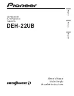 Предварительный просмотр 1 страницы Pioneer DEH-22UB Owner'S Manual