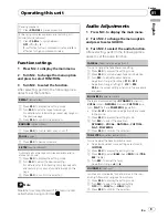 Предварительный просмотр 9 страницы Pioneer DEH-22UB Owner'S Manual