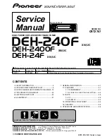 Pioneer DEH-2400F Service Manual preview