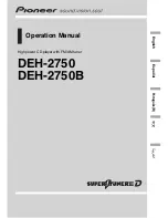 Pioneer DEH-2750 Operation Manual preview