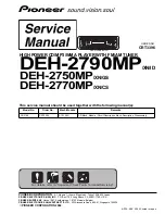 Preview for 1 page of Pioneer DEH-2750MP/XN/GS Service Manual