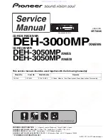 Pioneer DEH-3000MP/XN/EW5 Service Manual preview