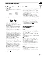 Предварительный просмотр 27 страницы Pioneer DEH-3050UB Operation Manual