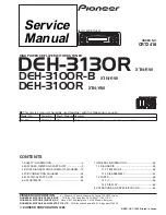 Pioneer DEH-3100R Service Manual предпросмотр